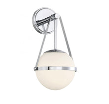 Load image into Gallery viewer, Polson 1-Light Wall Sconce in Polished Chrome
