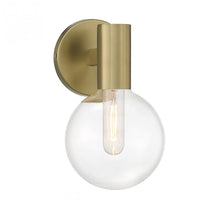 Load image into Gallery viewer, Wright 1-Light Wall Sconce in Warm Brass
