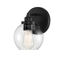 Load image into Gallery viewer, Carson 1-Light Wall Sconce in Matte Black
