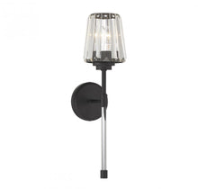Load image into Gallery viewer, Garnet 1-Light Wall Sconce in Matte Black

