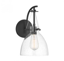 Load image into Gallery viewer, Foster 1-Light Wall Sconce in Matte Black
