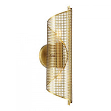 Load image into Gallery viewer, Hillbourne 2-Light Wall Sconce in Warm Brass
