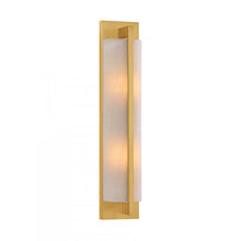 Load image into Gallery viewer, Carver 2-Light Wall Sconce in Warm Brass
