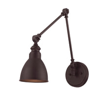 Load image into Gallery viewer, Dakota 1-Light Adjustable Wall Sconce in English Bronze
