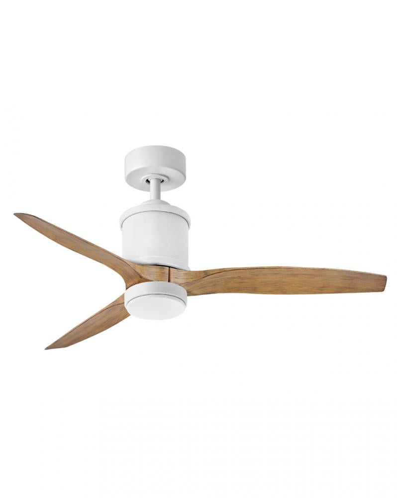 Hover 52" LED Smart Fan - White|Brown