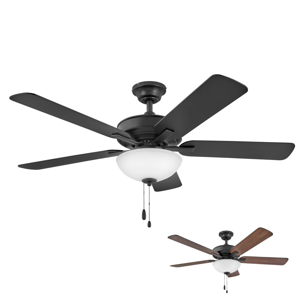 Metro Illuminated 52" LED Fan - Black