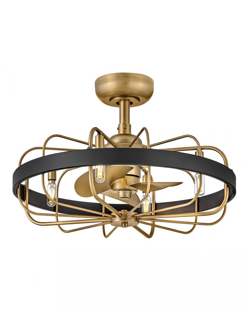 Eli 22" LED Fandelier - Brass