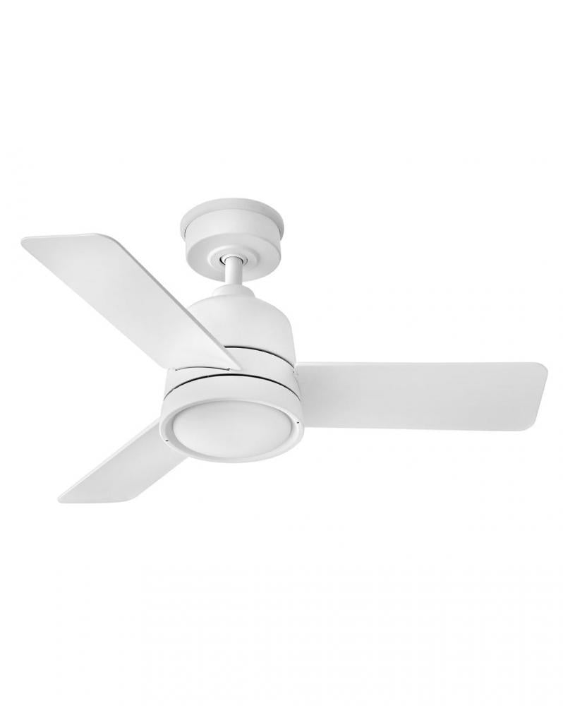 Chet 36" LED Fan - White