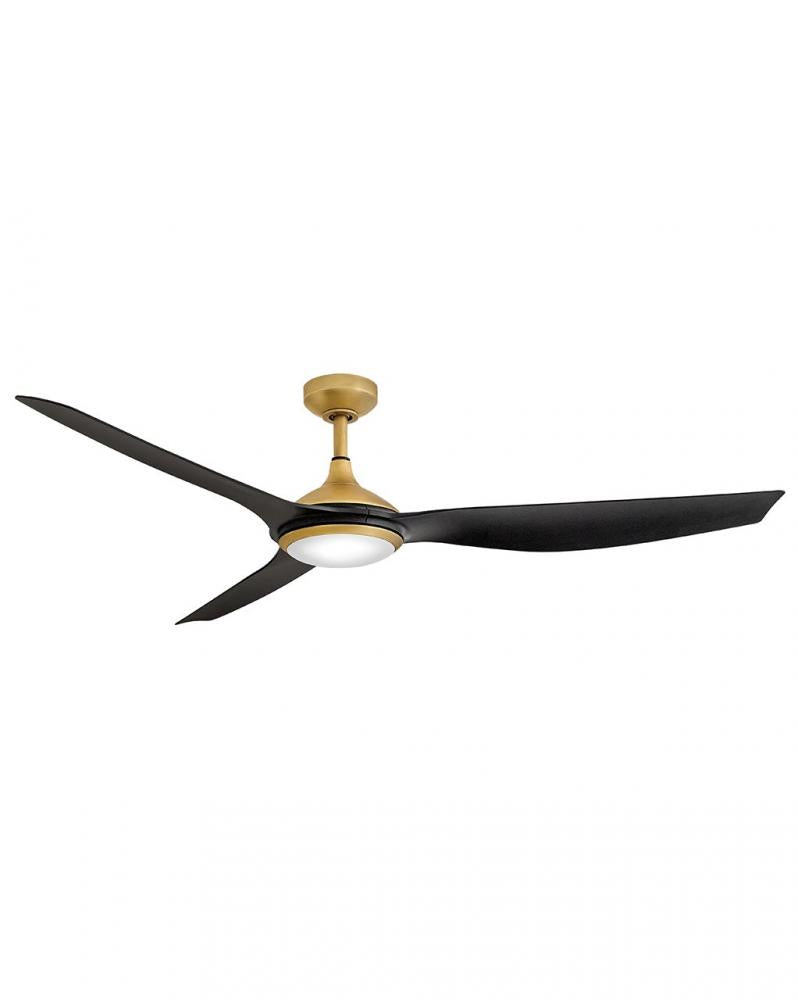 Talan 64" LED Smart Fan - Brass