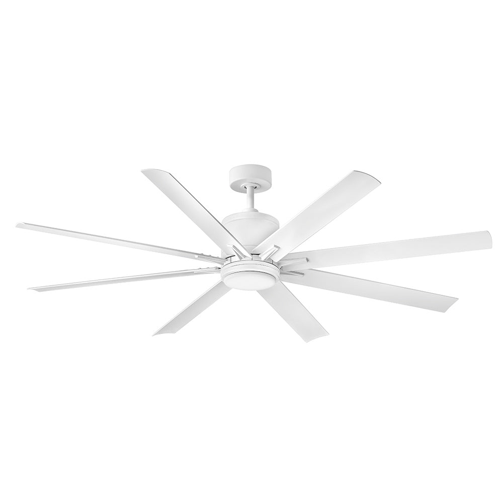 Vantage 66" LED Smart Fan - White