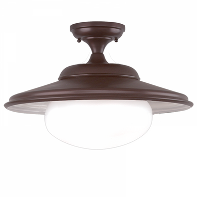 1 LIGHT SEMI FLUSH