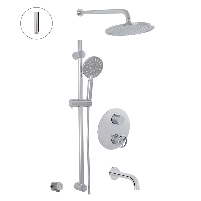 1840 Thermostatic 3 Function Shower System (2 Finishes)