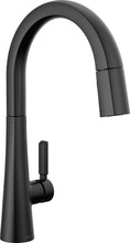 Load image into Gallery viewer, SINGLE HANDLE PULL-DOWN KITCHEN FAUCET IN MATTE BLACK
