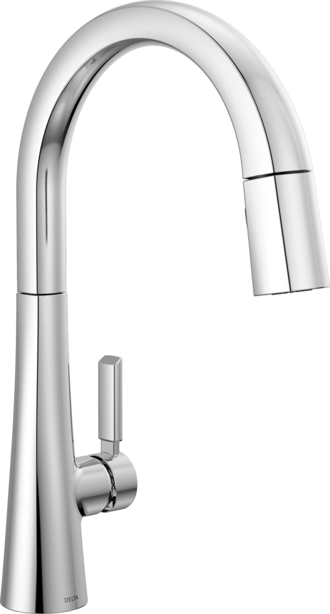 SINGLE HANDLE PULL-DOWN KITCHEN FAUCET IN CHROME LUMICOAT