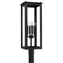 Load image into Gallery viewer, 4-Light Post Lantern in Black with Clear Glass
