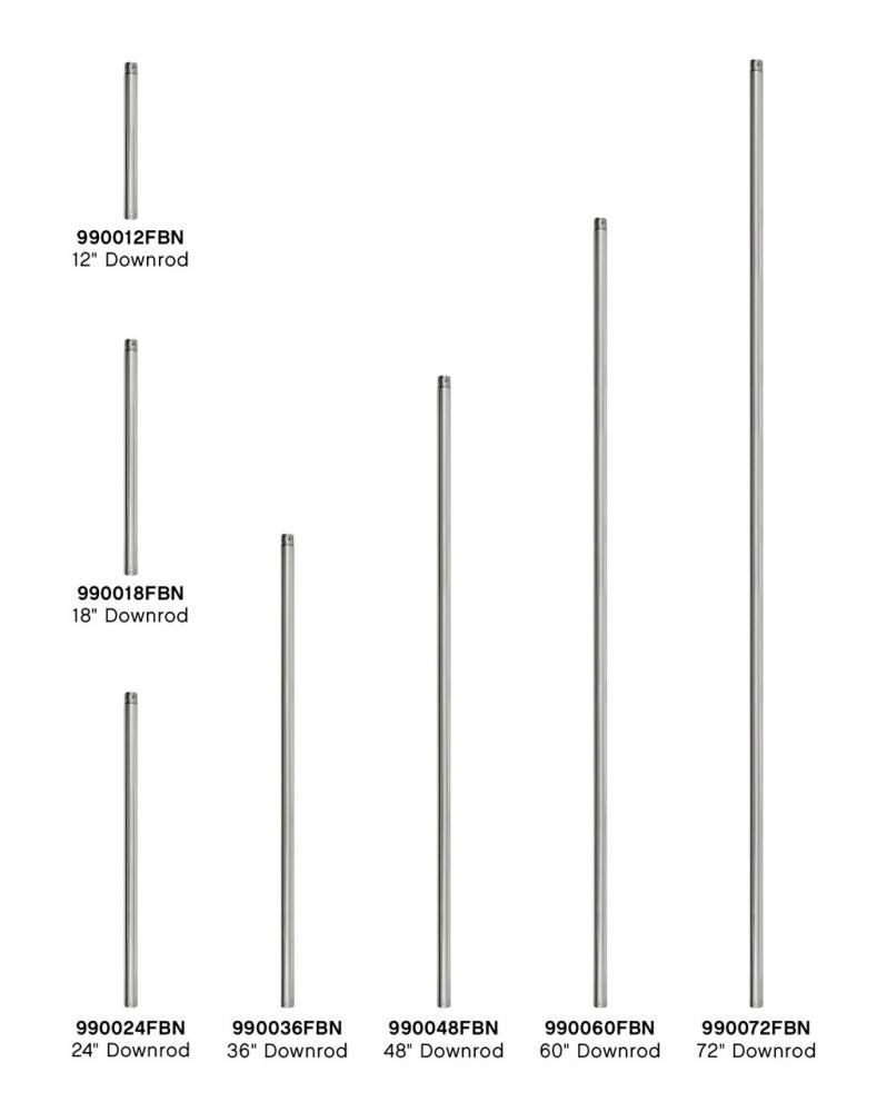60" Downrod - Nickel