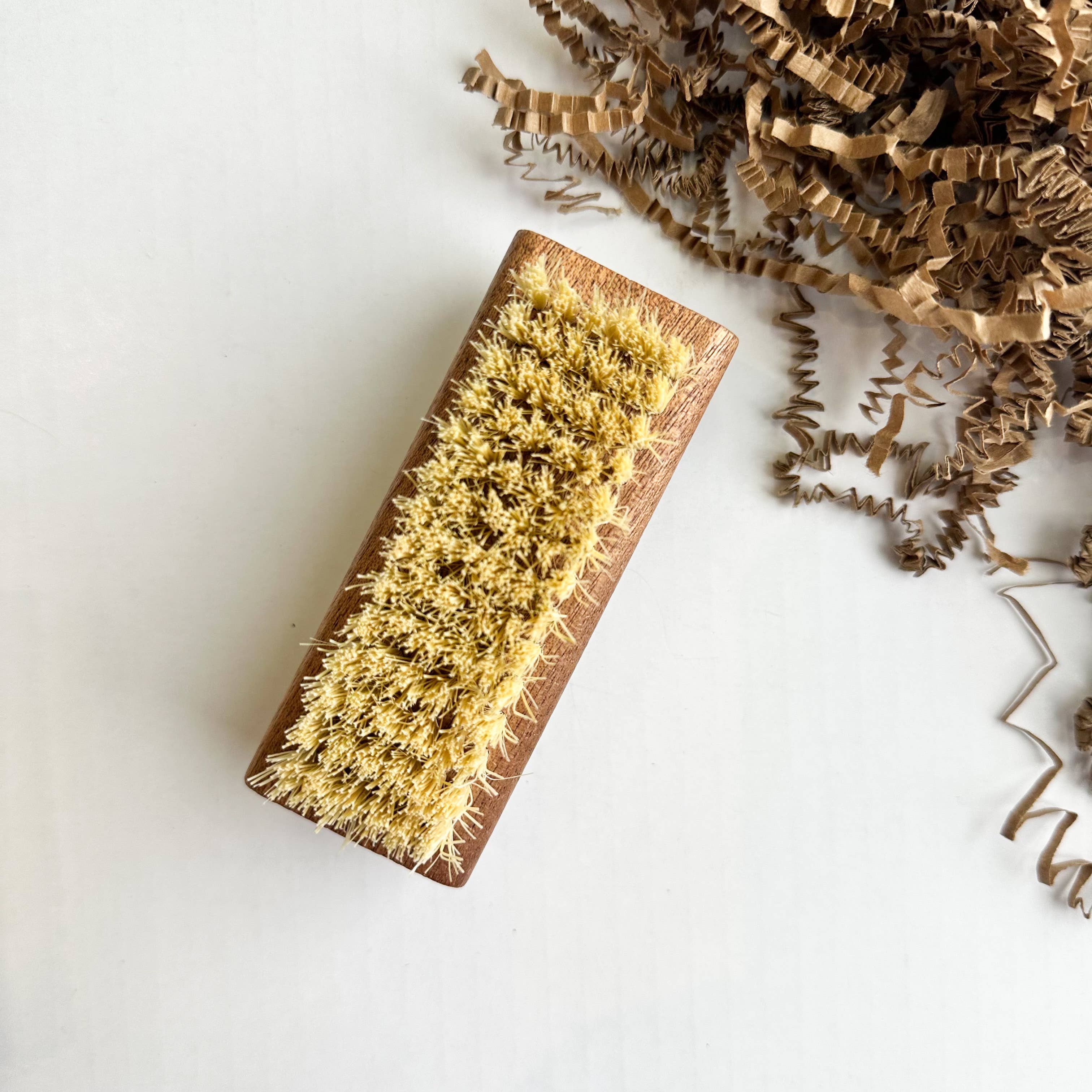 Wooden Nail Brush with Natural Bristles