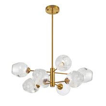 Load image into Gallery viewer, 8LT Chandelier, VB with Clear Glass
