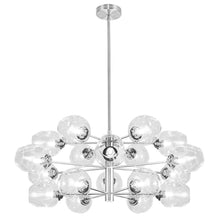 Load image into Gallery viewer, 18LT Halogen Chandelier, PC w/ CLR Glass
