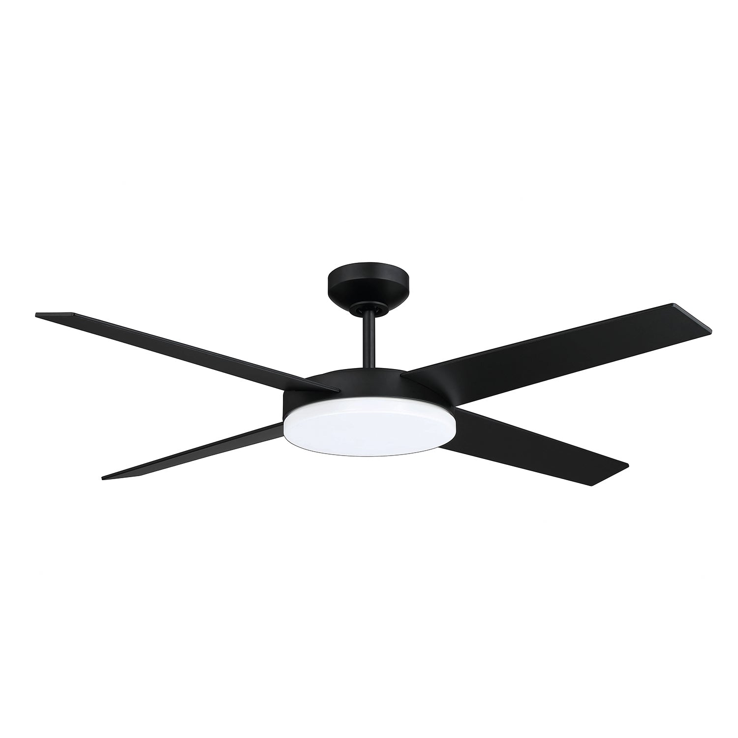 LOPRO 52 in. Black DC motor Ceiling Fan - Black with Black blades