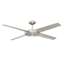 Load image into Gallery viewer, LOPRO 52 in. Black DC motor Ceiling Fan - Satin Nickel with matching blades

