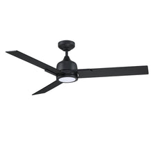 Load image into Gallery viewer, TRITON 52 in. LED Black Ceiling Fan - Black
