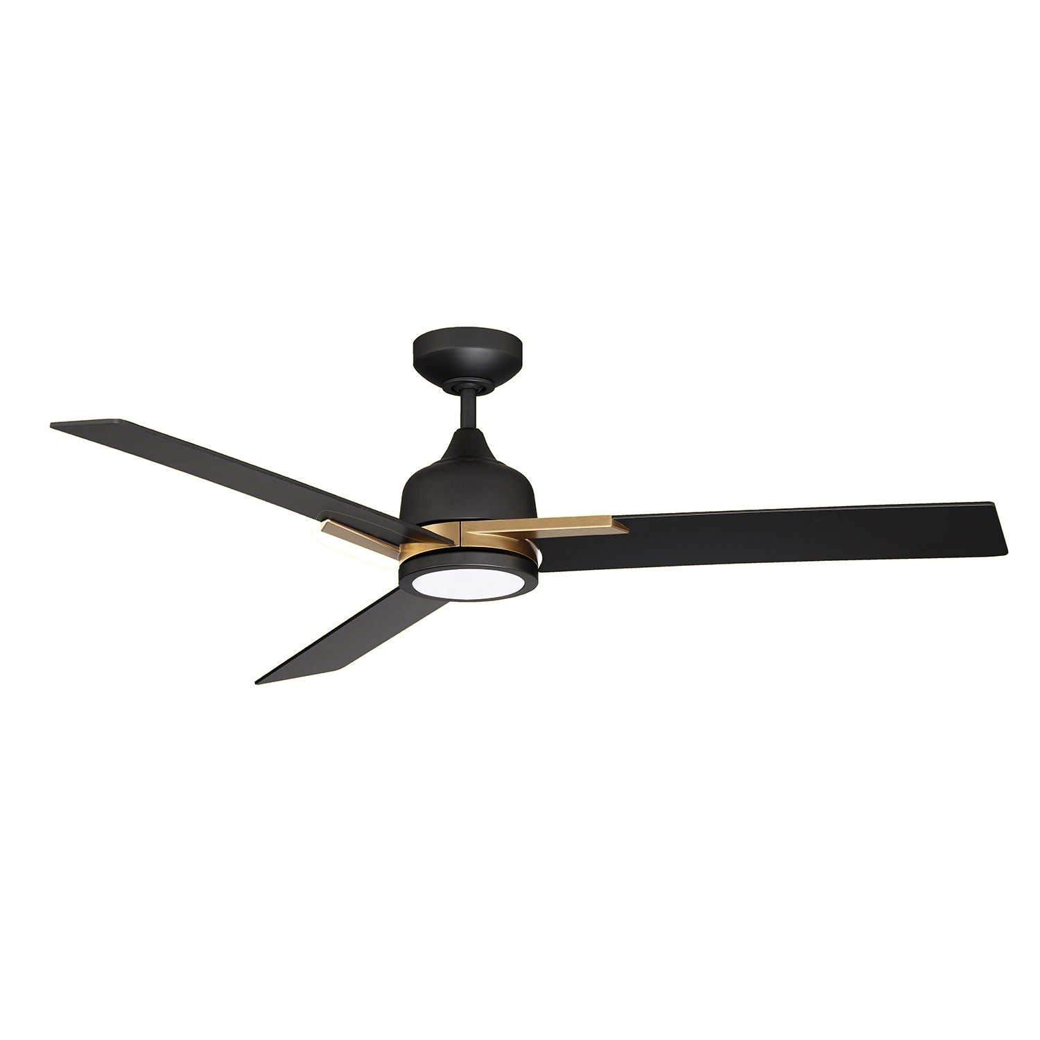 TRITON 52 in. LED Black Ceiling Fan - Black