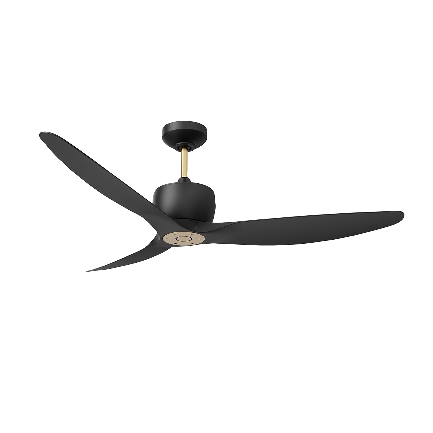 ELEMONT 52 in. Matte Black Ceiling Fan - Matte Black