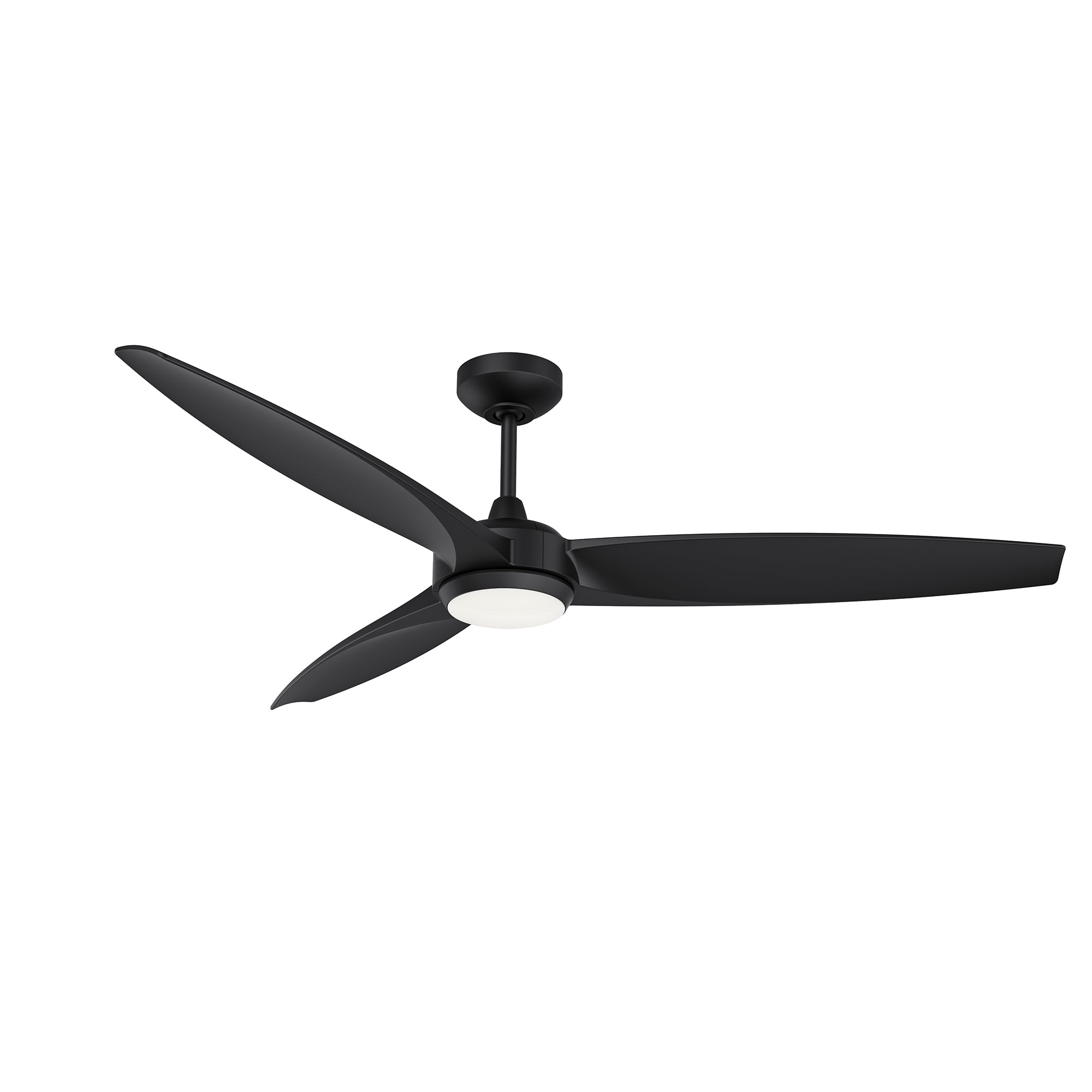 STELTRA 56 in. Matte Black Ceiling Fan - Black