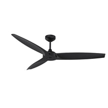 Load image into Gallery viewer, STELTRA 56 in. Matte Black Ceiling Fan - Black
