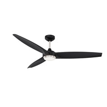 Load image into Gallery viewer, STELTRA 56 in. Matte Black Ceiling Fan - Black
