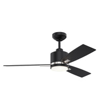 Load image into Gallery viewer, NUVEL 42 in. Matte Black Ceiling Fan - Black
