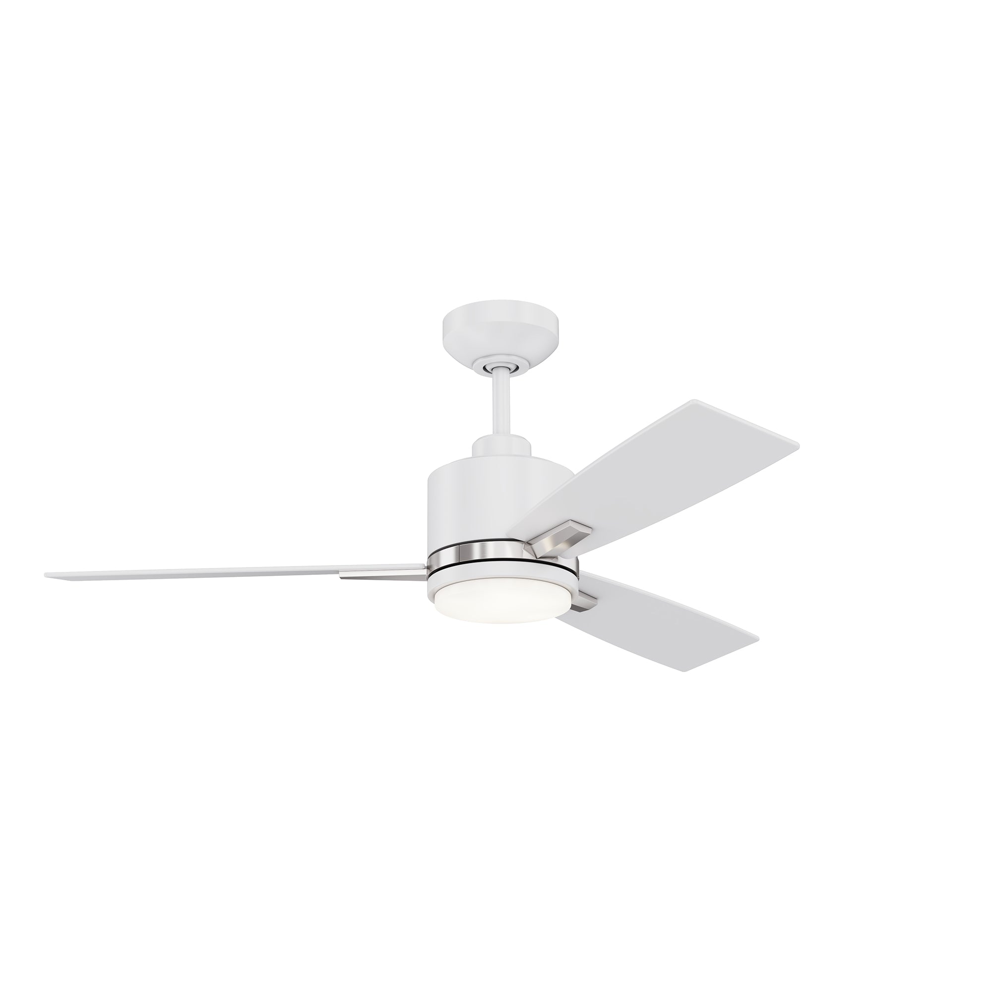 NUVEL 42 in. Matte Black Ceiling Fan - White