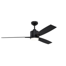 Load image into Gallery viewer, NUVEL 52 in. Matte Black Ceiling Fan - Black
