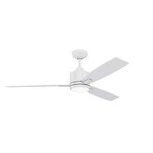 Load image into Gallery viewer, NUVEL 52 in. Matte Black Ceiling Fan - White
