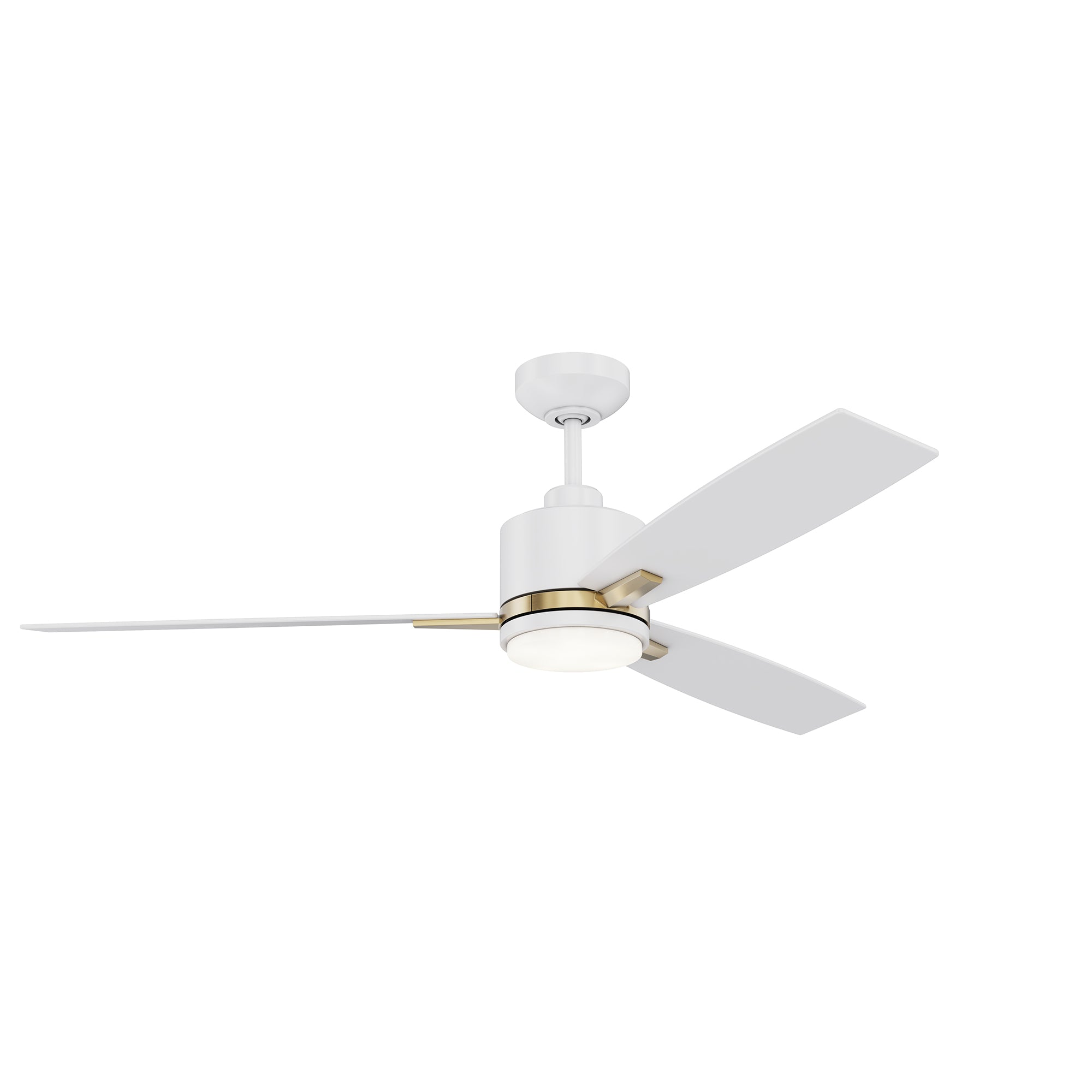 NUVEL 52 in. Matte Black Ceiling Fan - White