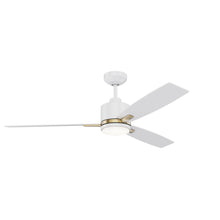 Load image into Gallery viewer, NUVEL 52 in. Matte Black Ceiling Fan - White
