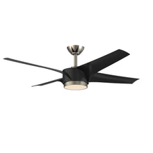Load image into Gallery viewer, VELA 52 in. Matte Black Ceiling Fan - Black
