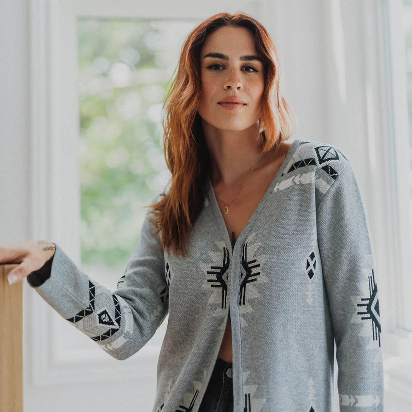 Long Jacquard Sweater
