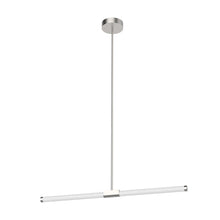 Load image into Gallery viewer, Akari 37-in Brushed Nickel LED Linear Pendant
