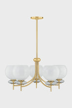 Load image into Gallery viewer, Alexia Chandelier In Aged Brass
