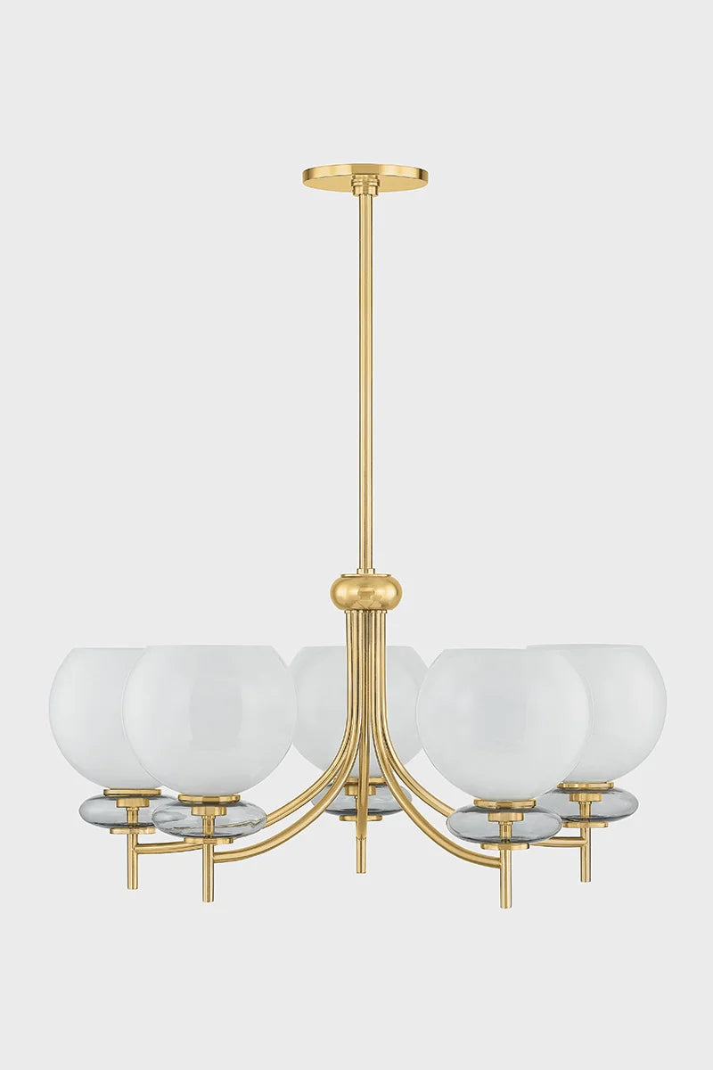 Alexia Chandelier In Aged Brass