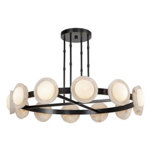 Load image into Gallery viewer, Alonso 50-in Urban Bronze/Alabaster LED Chandeliers
