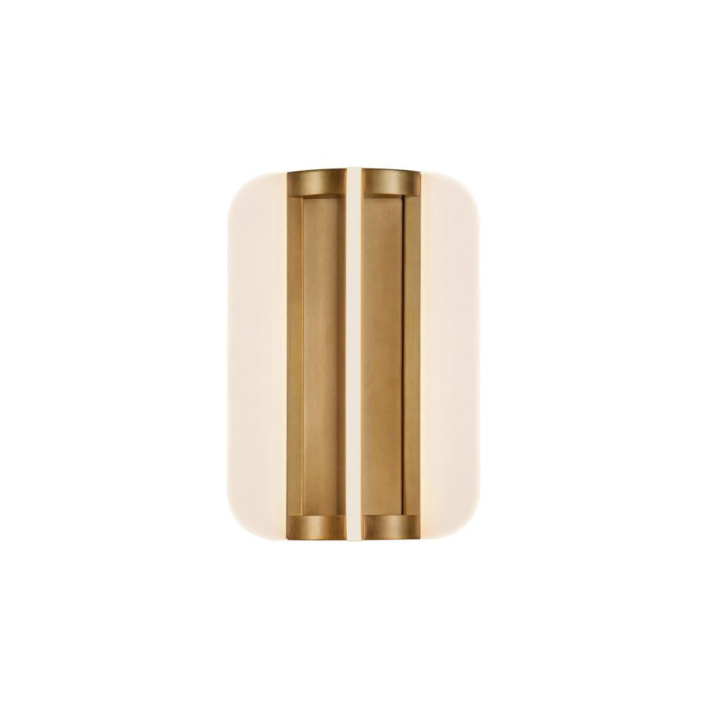 Anders 10-in Vintage Brass LED Wall/Vanity