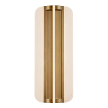 Load image into Gallery viewer, Anders 17-in Vintage Brass LED Wall/Vanity
