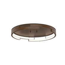 Load image into Gallery viewer, Anello Minor 19-in Walnut LED Flush Mount
