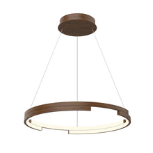 Load image into Gallery viewer, Anello Minor 24-in Walnut LED Pendant
