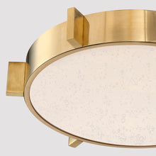 Load image into Gallery viewer, Ansonia Flush Mount In Aged Brass
