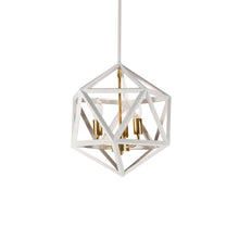 Load image into Gallery viewer, 3LT Incandescent Chandelier, WH/VB
