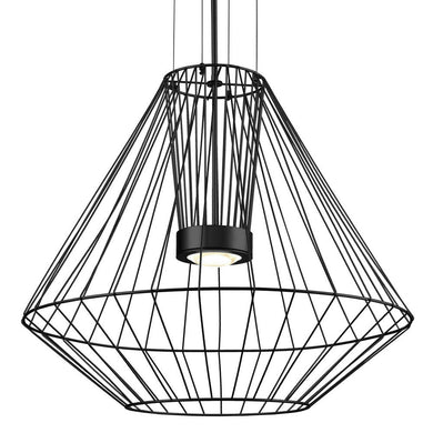 Arctic 28-in Black LED Exterior Pendant